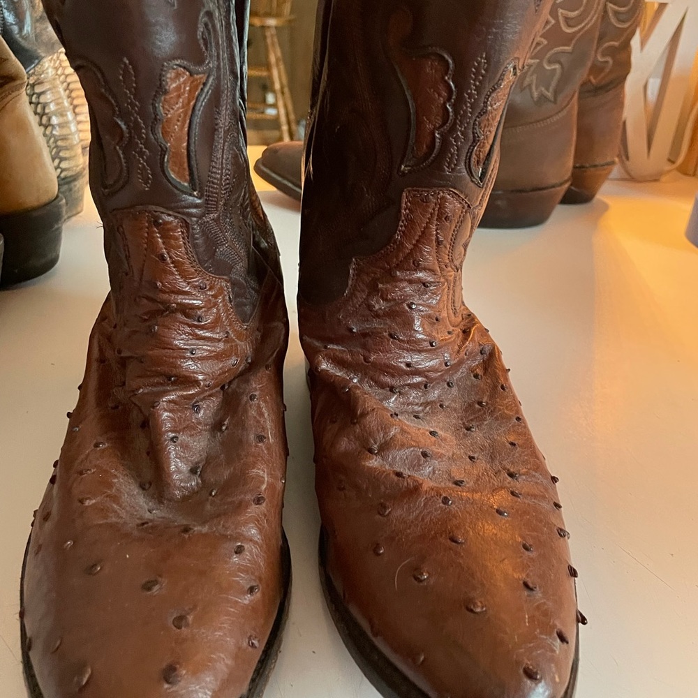 Men’s Ostrich Cowboy Boots